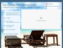 Tablet Screenshot of cheltenhamtravelclinic.co.uk